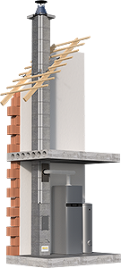 Hoch Zubehör für Schornsteinsysteme